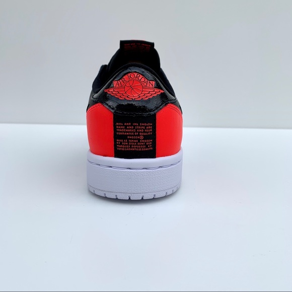 Air Jordan 1 Retro Low Slip Bright Crimson Women 8 - Picture 6 of 12